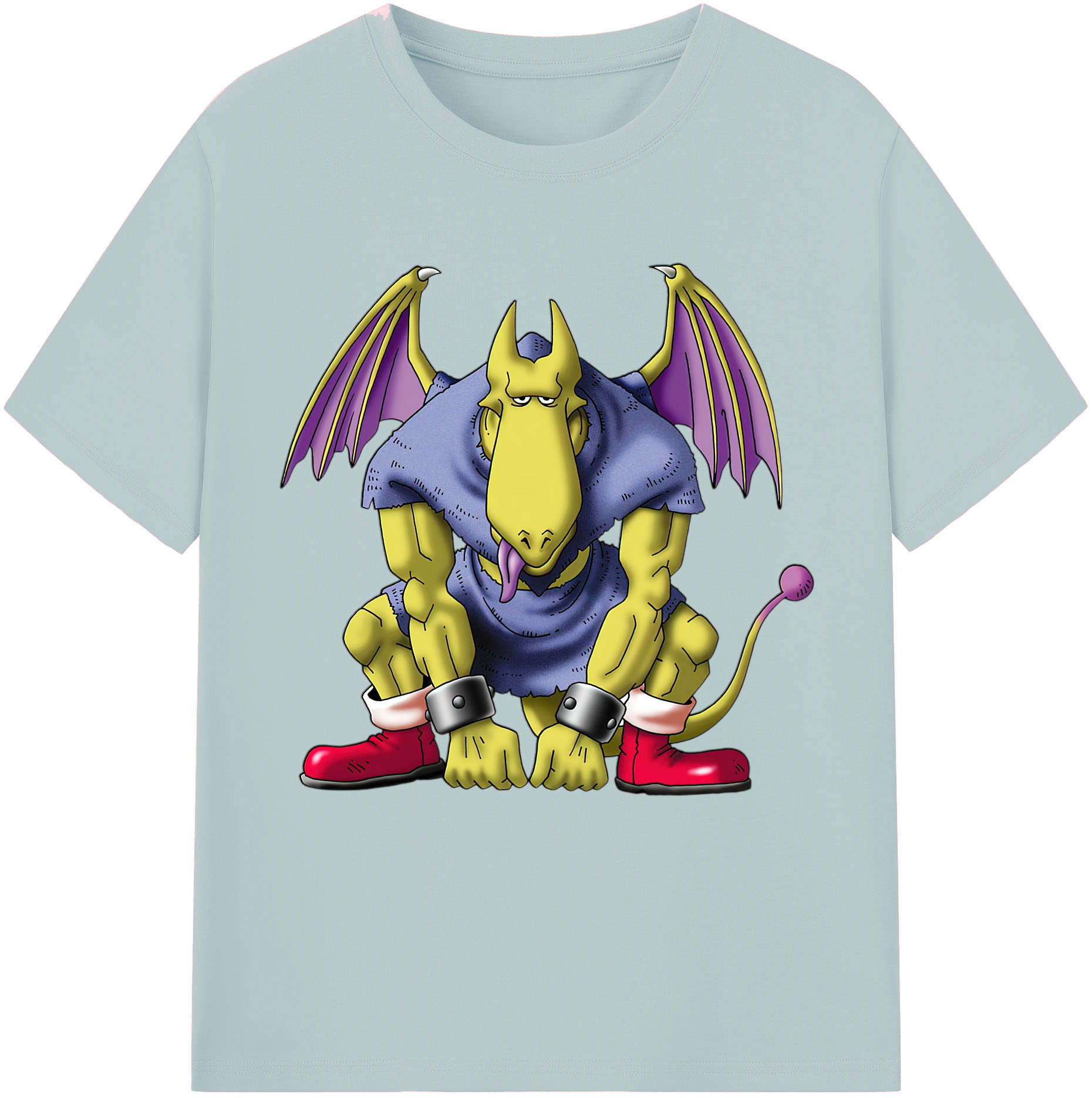 （画像用） ドラゴンクエスト Doragon Kuesuto Dragon Quest 綿100％半袖Tシャツ（フロントプリント）